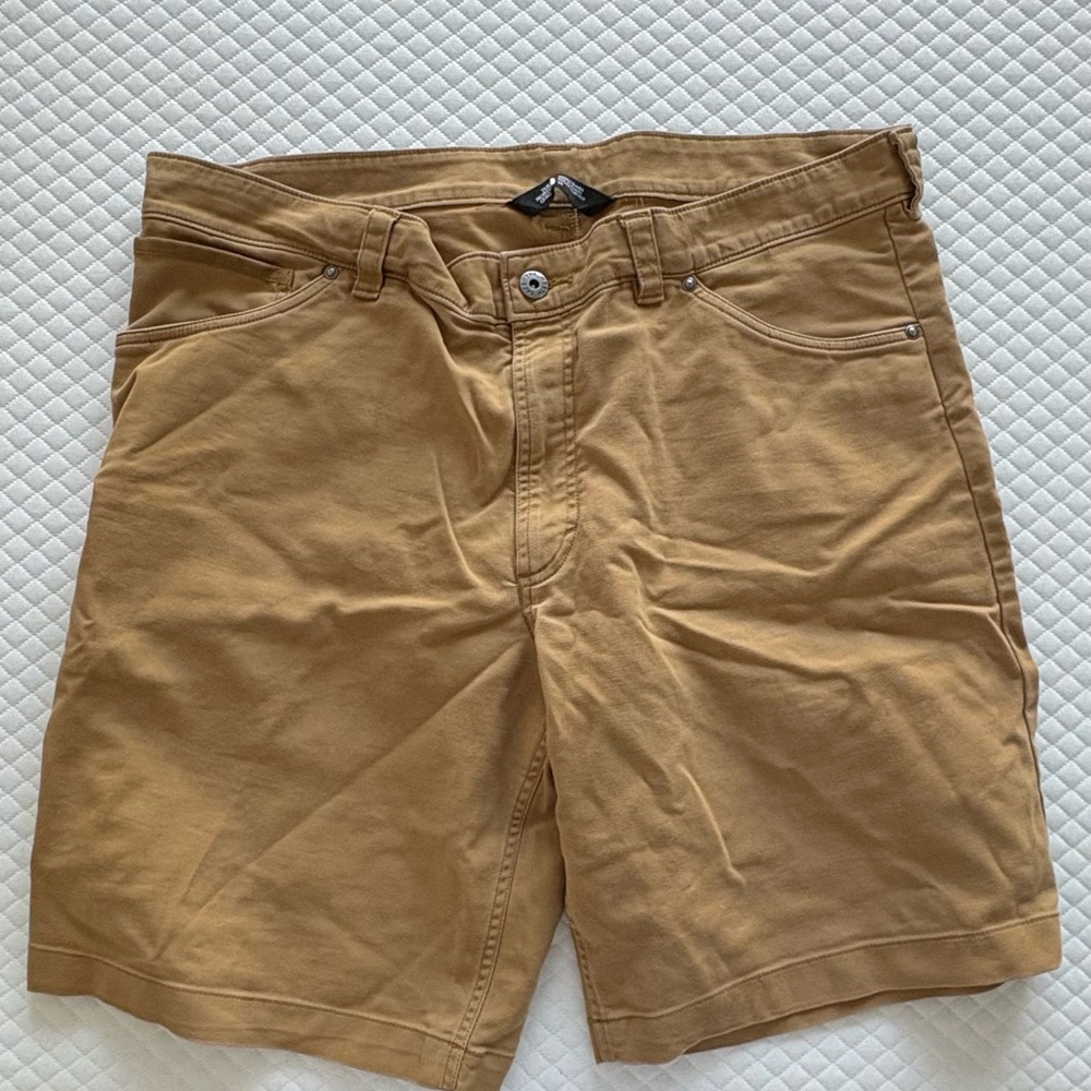 The North Face Men's Khaki Flat Front Shorts